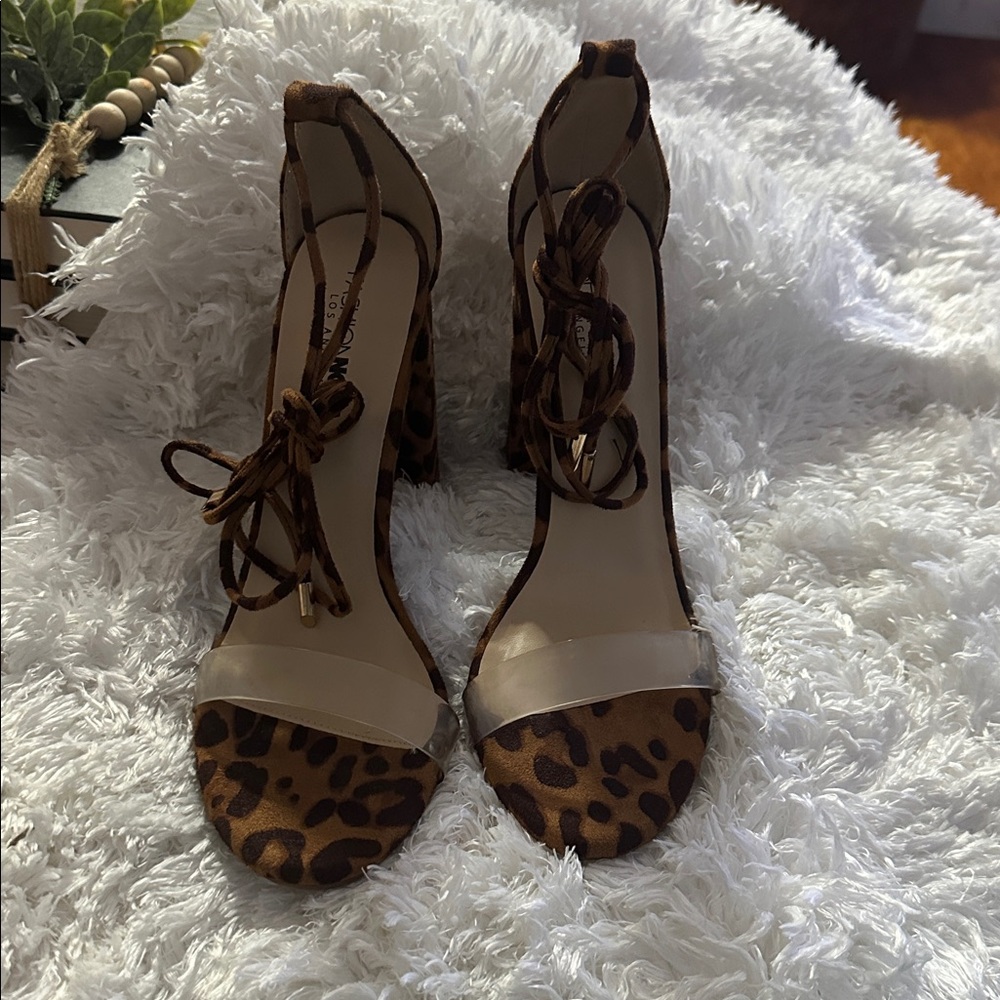 Fashion Nova Leopard Print Heels